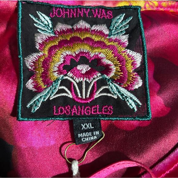 NWT | Size XXL | JOHNNY WAS Women’s Vesna Velvet Velour Silk-Blend Shift Dress - Picture 10 of 13